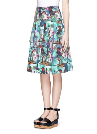 Front View - Click To Enlarge - HELEN LEE - Minnie Mouse print pleated skirt