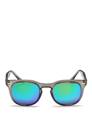Main View - Click To Enlarge - SPEKTRE - Oval frame acetate sunglasses