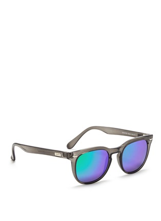 Figure View - Click To Enlarge - SPEKTRE - Oval frame acetate sunglasses