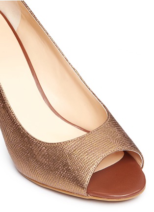 Detail View - Click To Enlarge - COLE HAAN - Air Lainey metallic leather pumps
