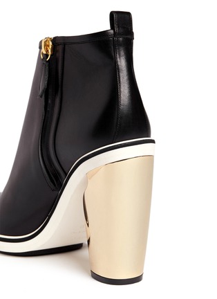 Detail View - Click To Enlarge - NICHOLAS KIRKWOOD - Sculpted heel leather ankle boots