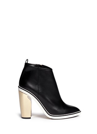Main View - Click To Enlarge - NICHOLAS KIRKWOOD - Sculpted heel leather ankle boots