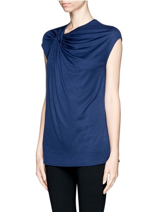 Front View - Click To Enlarge - HELMUT LANG - Twist front drape tank top