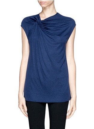 Main View - Click To Enlarge - HELMUT LANG - Twist front drape tank top