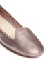 Detail View - Click To Enlarge - COLE HAAN - 'Morgan' metallic leather slip-ons