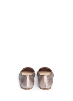 Back View - Click To Enlarge - COLE HAAN - 'Morgan' metallic leather slip-ons