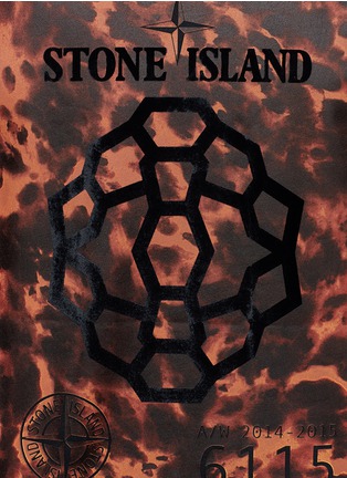Detail View - Click To Enlarge - STONE ISLAND - Velvet logo appliqué T-shirt
