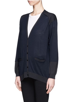 Front View - Click To Enlarge - 3.1 PHILLIP LIM - Two-tone merino wool cardigan