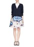 Figure View - Click To Enlarge - 3.1 PHILLIP LIM - Two-tone merino wool cardigan