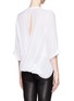 Back View - Click To Enlarge - HELMUT LANG - Twist and open back shirt 