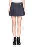 Main View - Click To Enlarge - SEE BY CHLOÉ - Virgin wool chalkstripe pleat skirt