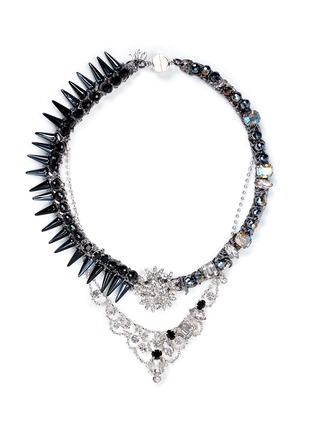 Main View - Click To Enlarge - MOUNSER - Glass spike rhinestone necklace