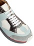 Detail View - Click To Enlarge - MM6 MAISON MARGIELA - Metallic trim mesh sneakers