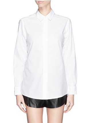 Main View - Click To Enlarge - EACH X OTHER - x Ann Gram weave back tailored shirt