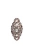 Main View - Click To Enlarge - AISHWARYA - Diamond silver gold alloy scalloped marquise ring