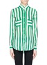 Main View - Click To Enlarge - STELLA JEAN - Striped silk shirt