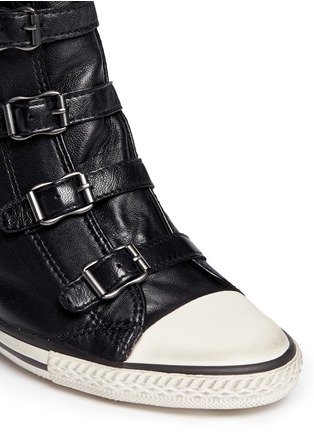 Detail View - Click To Enlarge - ASH - 'Eagle' leather wedge sneakers