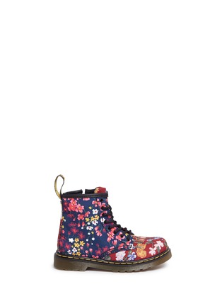 Main View - Click To Enlarge - DR. MARTENS - 'Brooklee FC' floral print canvas toddler boots