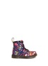 Main View - Click To Enlarge - DR. MARTENS - 'Brooklee FC' floral print canvas toddler boots