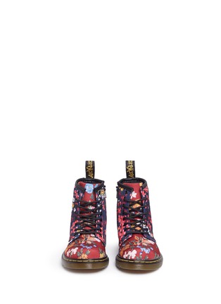 Figure View - Click To Enlarge - DR. MARTENS - 'Brooklee FC' floral print canvas toddler boots