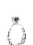 Detail View - Click To Enlarge - ANTON HEUNIS - Heart vintage stone Swarovski pearl hoop earrings