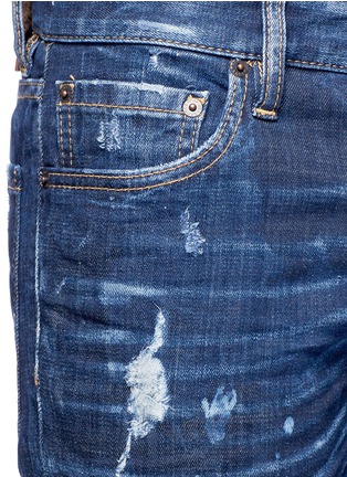 Detail View - Click To Enlarge - 71465 - Slim fit ripped jeans