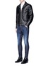 Figure View - Click To Enlarge - 71465 - 'Classic Kenny' slim fit distressed jeans