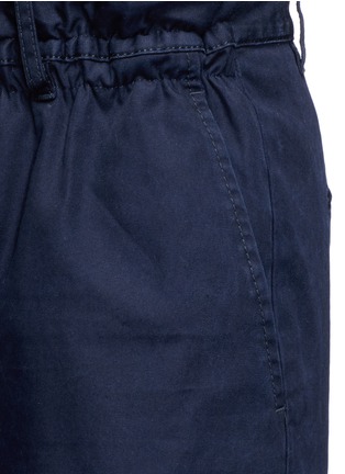 Detail View - Click To Enlarge - 71465 - Shirred waist cotton twill pants