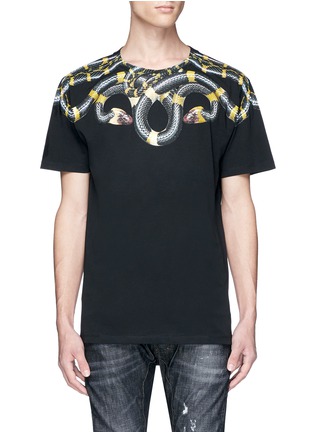 Main View - Click To Enlarge - MARCELO BURLON - 'Sabino' snake print cotton T-shirt