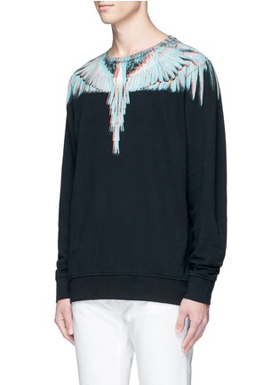 Front View - Click To Enlarge - MARCELO BURLON - 'Salvador' eagle print cotton sweatshirt