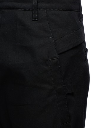 Detail View - Click To Enlarge - MARCELO BURLON - 'Daniel' cuff strap cotton pants