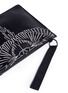 - MARCELO BURLON - 'Asier' eagle print leather zip pouch