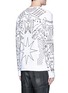 Back View - Click To Enlarge - MARCELO BURLON - 'Salomon' print cotton sweatshirt