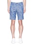 Main View - Click To Enlarge - ALEX MILL - Patchwork cotton dobby shorts