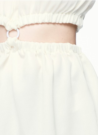 Detail View - Click To Enlarge - ELLERY - 'Apocalyptic' cutout waist satin crepe top