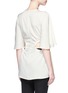 Back View - Click To Enlarge - ELLERY - 'Apocalyptic' cutout waist satin crepe top