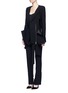 Figure View - Click To Enlarge - MATICEVSKI - 'Neo' peaked hem suiting blazer