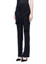 Front View - Click To Enlarge - MATICEVSKI - 'Recovery' mock wrap front flared suiting pants