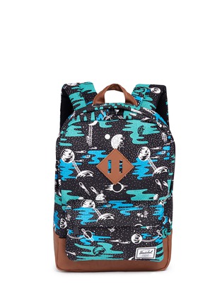 Main View - Click To Enlarge - HERSCHEL SUPPLY CO. - 'Heritage' space print kids backpack