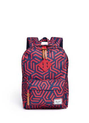 Main View - Click To Enlarge - HERSCHEL SUPPLY CO. - 'Heritage' maze print kids backpack