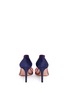 Back View - Click To Enlarge - GIANVITO ROSSI - 'Plexi' clear PVC piped suede pumps