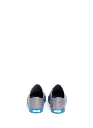 Back View - Click To Enlarge - NATIVE  - 'Jefferson' perforated kids slip-ons