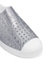 Detail View - Click To Enlarge - NATIVE  - 'Jefferson' perforated glitter kids slip-ons