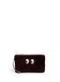 Main View - Click To Enlarge - ANYA HINDMARCH - 'Ghost' shearling zip pouch