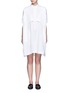 Main View - Click To Enlarge - OPENING CEREMONY - Oversize sateen panelled shirt dress