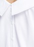 Detail View - Click To Enlarge - OPENING CEREMONY - Wide collar oversize sateen shirt dress