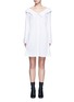 Main View - Click To Enlarge - OPENING CEREMONY - Wide collar oversize sateen shirt dress