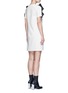 Back View - Click To Enlarge - OPENING CEREMONY - Organza ruffle shoulder T-shirt dress