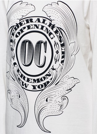 Detail View - Click To Enlarge - OPENING CEREMONY - 'Bill' logo print T-shirt dress