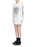 Front View - Click To Enlarge - OPENING CEREMONY - 'Bill' logo print T-shirt dress